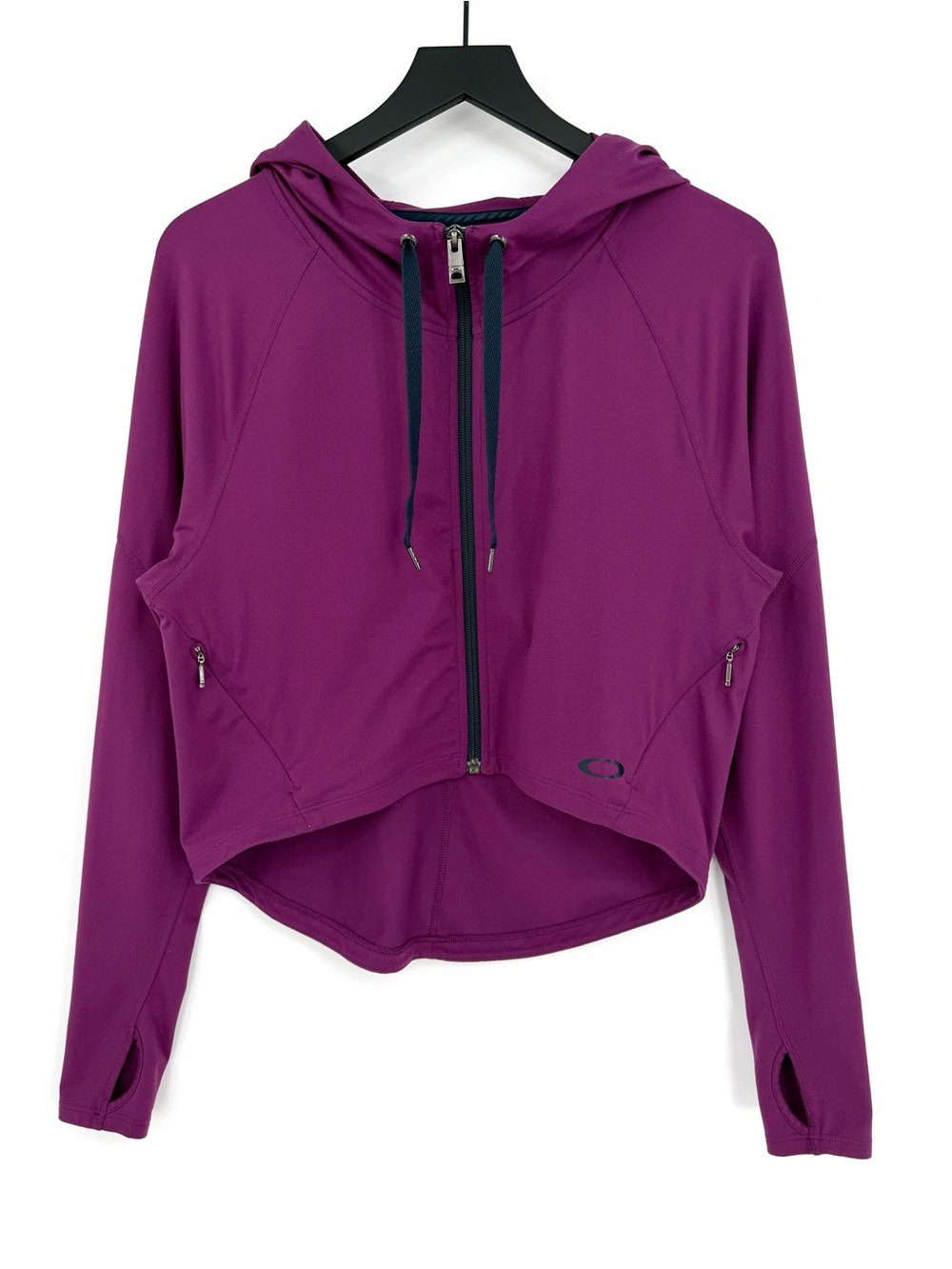 OAKLEY Women's Mantra Full Zip Crop Hoodie Purple S